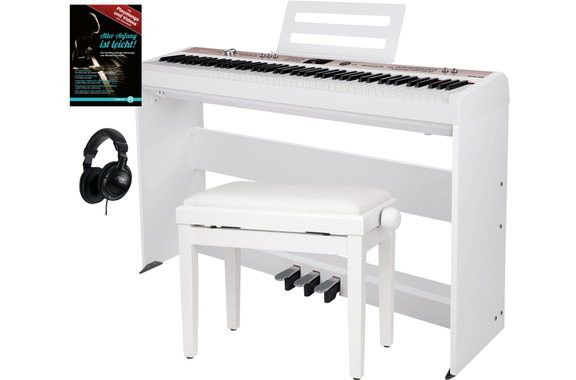 NUX NPK-20-WH Digitalpiano 88 Tasten weiß Home Set image 1