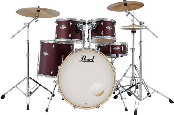 Pearl Export EXX705NNBR/C864 Drumkit Satin Scarlet image 1