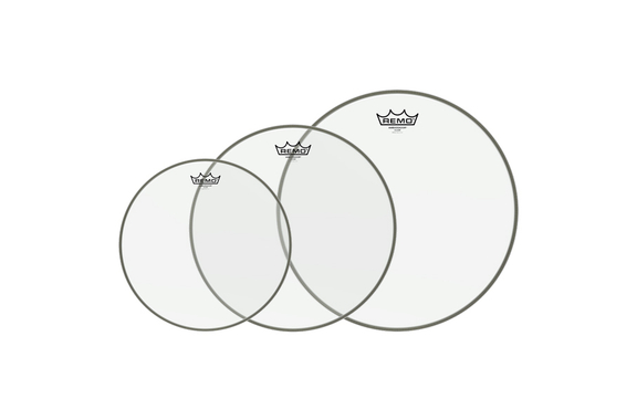 Remo 10" 12" 14" Ambassador Clear Set image 1