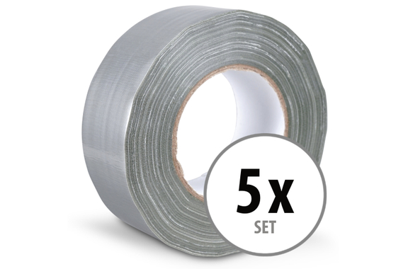 Stagecaptain DT-4850G-PRO Cloth Tape Gaffa Tape 50m 5-Pack Gray image 1