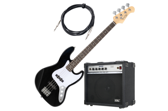Rocktile Fatboy II BK E-Bass Black Set Ampli image 1