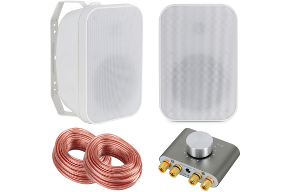 McGrey OLS-651WH Outdoor-luidsprekers 60 Watt Wit met Bluetooth Set image 1