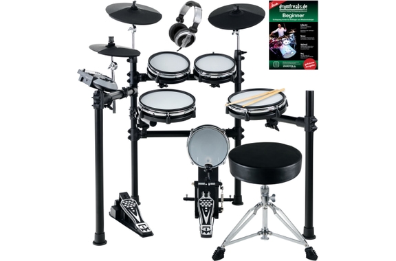 XDrum DD-530 Set de Batería Electrónica con Taburete, Auriculares y Escuela image 1