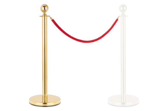 Stagecaptain PLS-150 Deluxe 1.1-200G Barrier Post Crowd Control System 2.0m Gold image 1