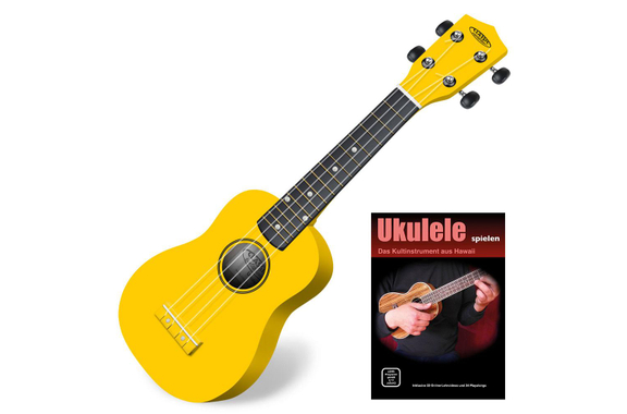 Classic Cantabile US-100 YE Ukulélé Soprano Jaune - Set Avec Livret image 1