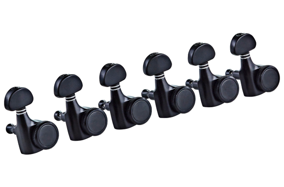 Ortega OTMLOCK6L-GB Clavijas Para Guitarra Negras image 1