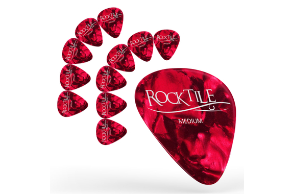 Rocktile Plektren Red Tortoise Medium 12er Pack image 1