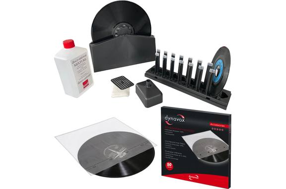 Knosti Disco-Antistat Schallplatten Waschgerät + 50 Innenhüllen Set image 1