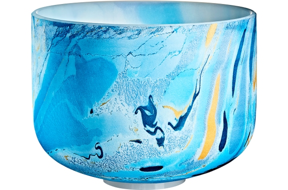 Meinl Sonic Energy MCSB10A 10" Marble Crystal Singing Bowl A4 Dunkelblau  - Retoure (Zustand: sehr gut) image 1