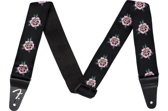 Fender 2" Rose Strap Pink image 1