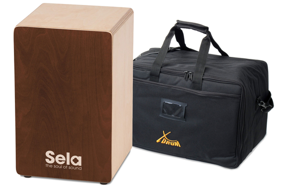 Sela SE 162 Primera Cajon Brown Set incl. Cajon Gigbag image 1