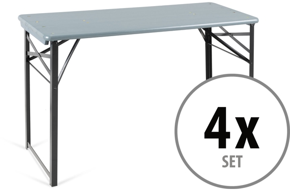 Stagecaptain BBT-119 GY Hirschgarten Bierzelttisch 119 cm Grau 4x Set image 1