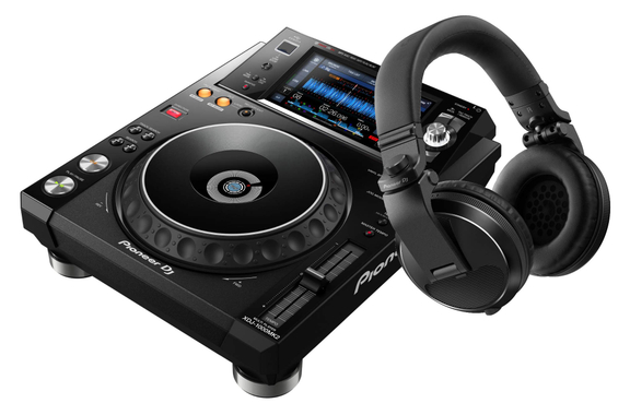 Pioneer DJ XDJ-1000MK2 + HDJ-X5-K Schwarz SET image 1