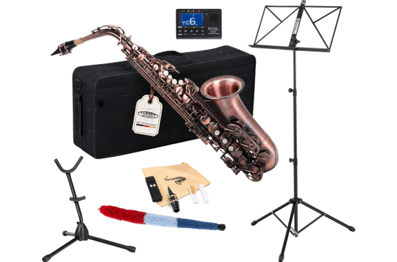 Classic Cantabile Winds AS-450 Antique Red Set Sassofono Alto image 1