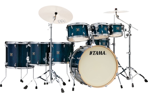 Tama CL72R-PGHP Superstar Classic Drumkit + 18" Tom Gloss Sapphire Lacebark Pine image 1