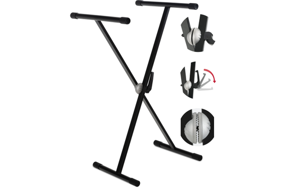 Classic Cantabile Keyboardstand Pro I (met SimpleLock Snelsluiting) image 1