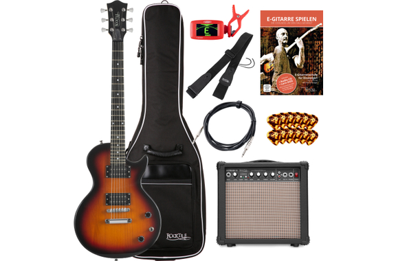 Rocktile L-100 SB E-Gitarre Sunburst Starter Set image 1