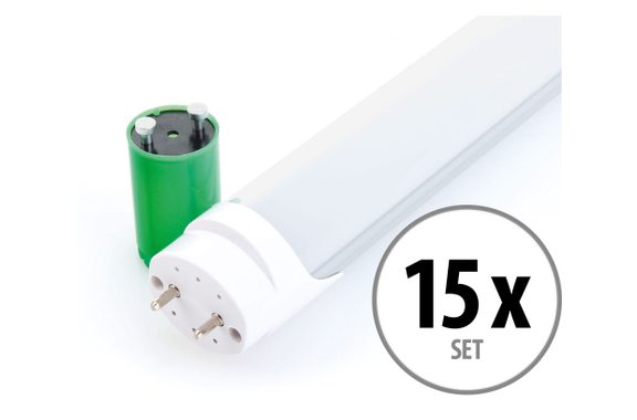 Showlite LED Tube T8W24K45F-1500 1500mm 15-Piece Set (Daylight White 4500K) image 1