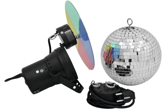 Eurolite Mirror Ball Set 20 cm With Pinspot image 1