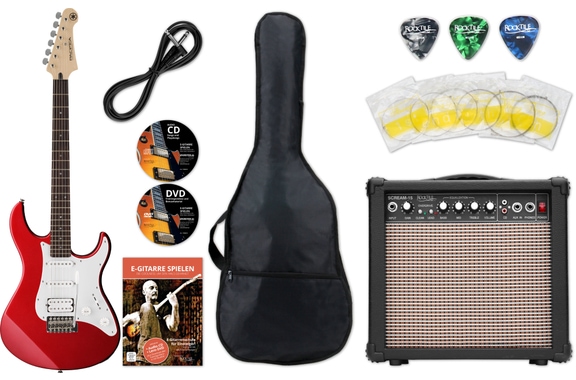 Yamaha Pacifica 012 RM E-Gitarre Red Metallic Starter Set image 1