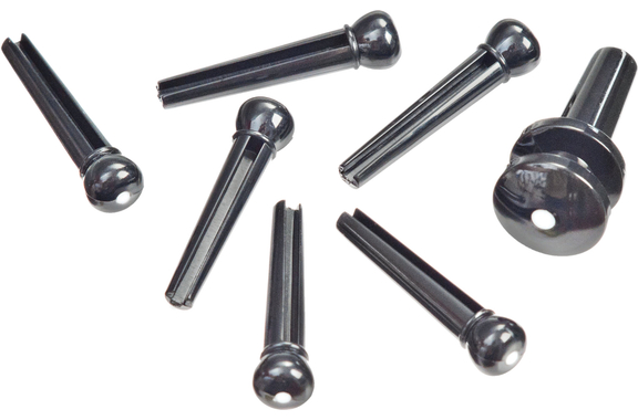 Planet Waves Bridge Pins Black Dot image 1