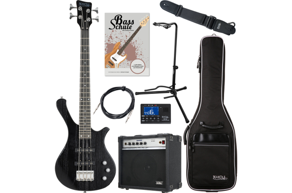 Rocktile TB-4 MBK Traveler E-Bass Matte Black Super Set image 1