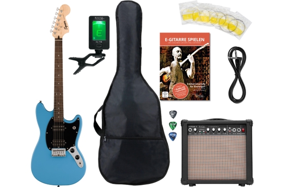 Squier Sonic Mustang California Blue Starter Set image 1