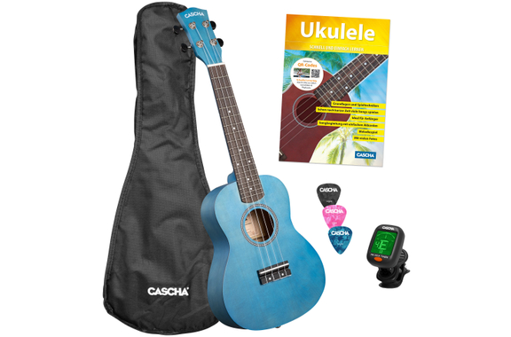 Set de Ukelele Soprano Cascha Linde Azul image 1