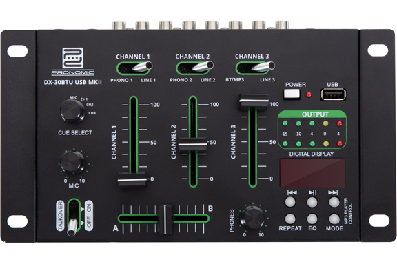 Pronomic DX-30BTU USB MKII DJ-Mixer con Bluetooth image 1