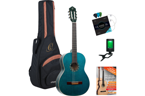 Ortega R121SNOC Guitare Classique Concert Ocean Blue Set image 1