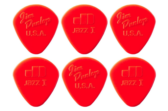 Dunlop Nylon Jazz I Picks 1,10 mm 6er Player's Pack image 1