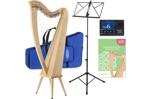 Classic Cantabile H-22LG AW Harpe Celtique 22 Cordes Set image 1