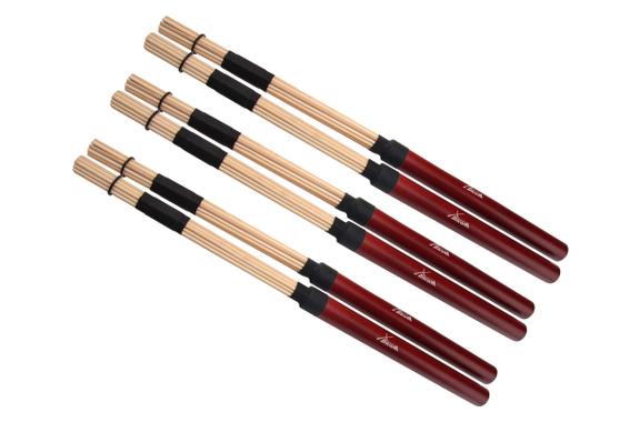 XDrum drumsticks XR1 rods floppy sticks, esdoorn 3x set image 1