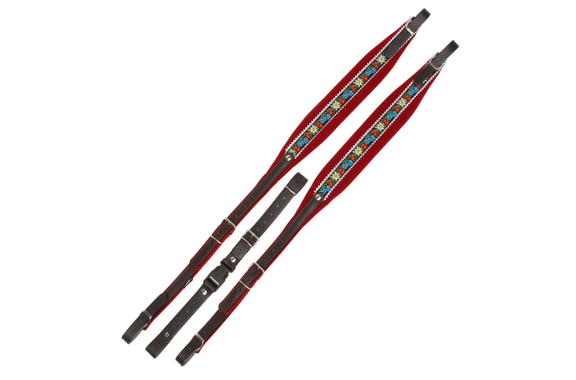 Sangle Alpenklang Pour Accordéons 3 Rangées Edelweiss/Rouge image 1