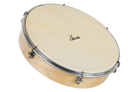 XDrum HTM-12S 12" Handtrommel met Natuurlijke Vellen image 1