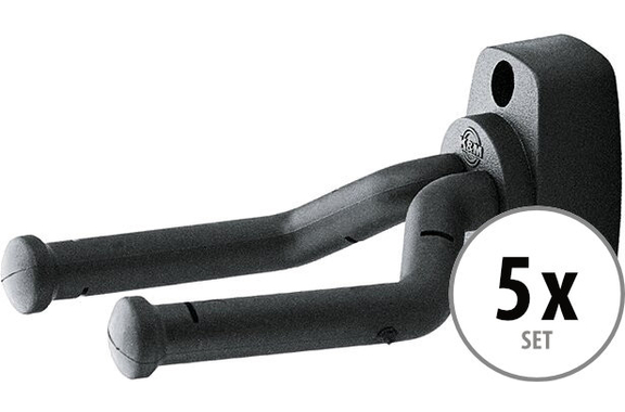K&M 16280 Guitar Wall Mount 5-Pack image 1