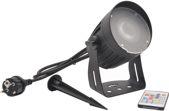 Eurolite LED Outdoor Spot 15W RGBW QuickDMX met aardpen image 1