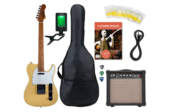 Jet Guitars JT-300 Guitare Électrique Blonde Starter Set image 1