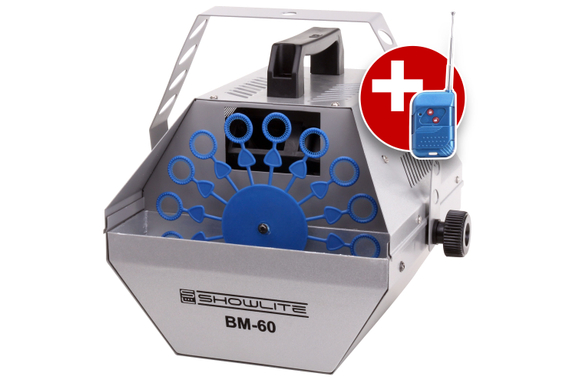 Showlite BM-60 Seifenblasenmaschine mit Fernbedienung image 1