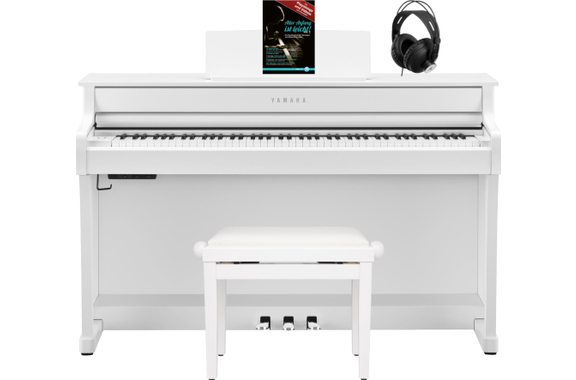 Yamaha CLP-835 WH Digitalpiano Set Bianco image 1