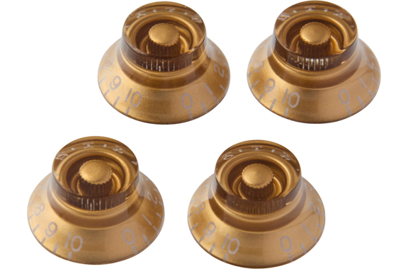 Gibson Top Hat Knobs Gold 4 pc. image 1