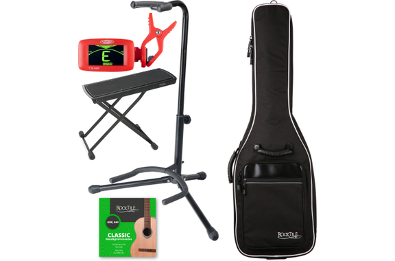 Rocktile 5-piece accessory set for 1/2 classical guitar image 1