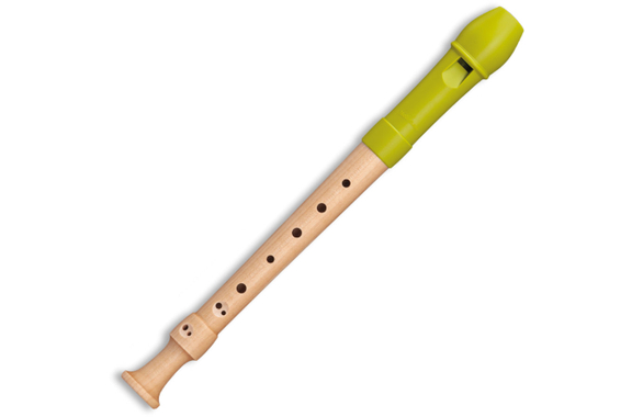 Mollenhauer Fipple "Lere" Soprano Recorder Apple Green Baroque image 1