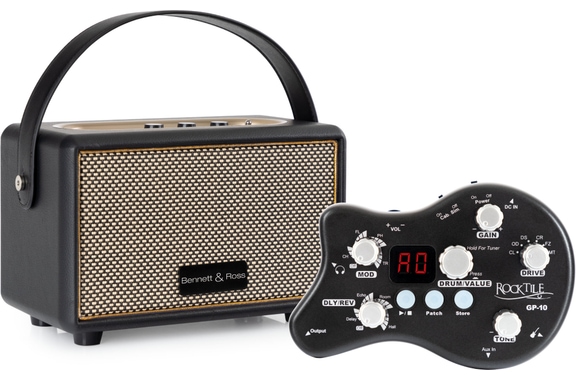 Rocktile GP-10 / BB-820BK Set de Amplificador para Guitarra image 1