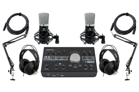 Pronomic CM-22 / Mackie Big Knob Studio Set de Entrevista y Podcast para 2 Personas image 1