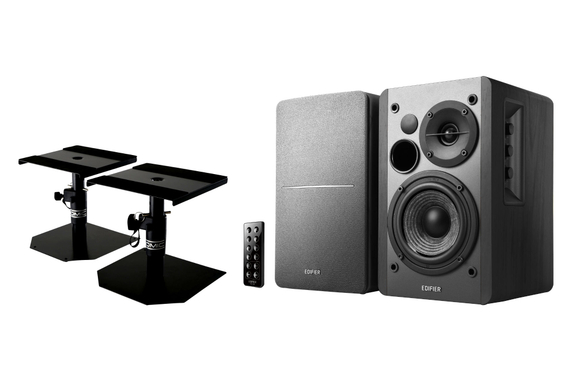 Edifier Studio R1280DB BK 2.0 Sistema Diffusori Black Set Con Supporto image 1