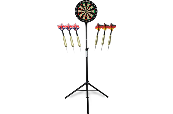 Stagecaptain DBS-1715C BullsEye Champion Bersaglio da Freccette + Set Supporto Nero image 1