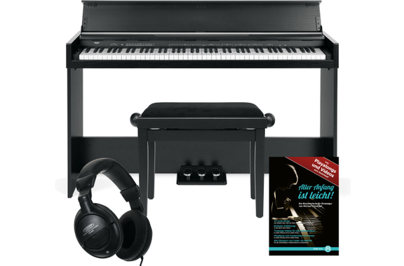 FunKey DP-1088 SM Digitalpiano Zwart Mat Set incl. Bank, Koptelefoon en School image 1