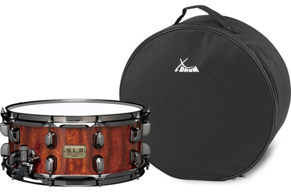 Tama LGB146-NQB S.L.P. Natural Quilted Bubinga Snaredrum image 1