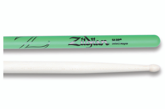 Zildjian 5A Maple Green DIP Drumsticks image 1